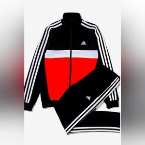 Adidas Boys Track Suit Size 3T-Color:Red, Black & White Sportswear 2PCS NWT-$52